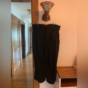 Old Navy Black Wide Leg Linen Pants